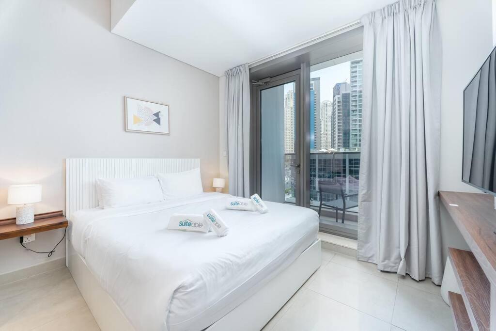 Cozy Studio In Sparkle Tower Jbr By Suiteable Dubai Eksteriør billede